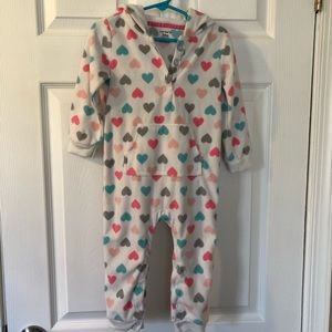 Fleece one piece playsuit. EUC